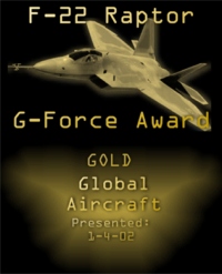 F-22 Raptor G-Force Award