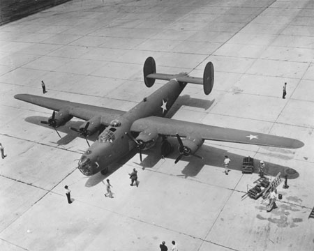 b 24 lunotto del bombardiere liberatore