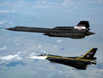 F-16XL and SR-71 Blackbird